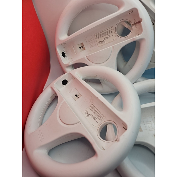 4Pcs OEM Racing Steering Wheel Nintendo Wii Controller RVL-024 MarioKart Genuine - Picture 6 of 7